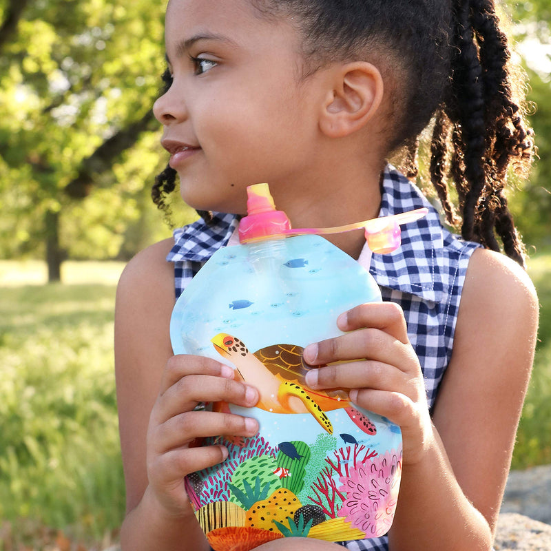 ChooMee Reusable Baby Food Pouches, SnakPack | Secure Double Lock Zipper 6 CT SeaLife - BeesActive Australia