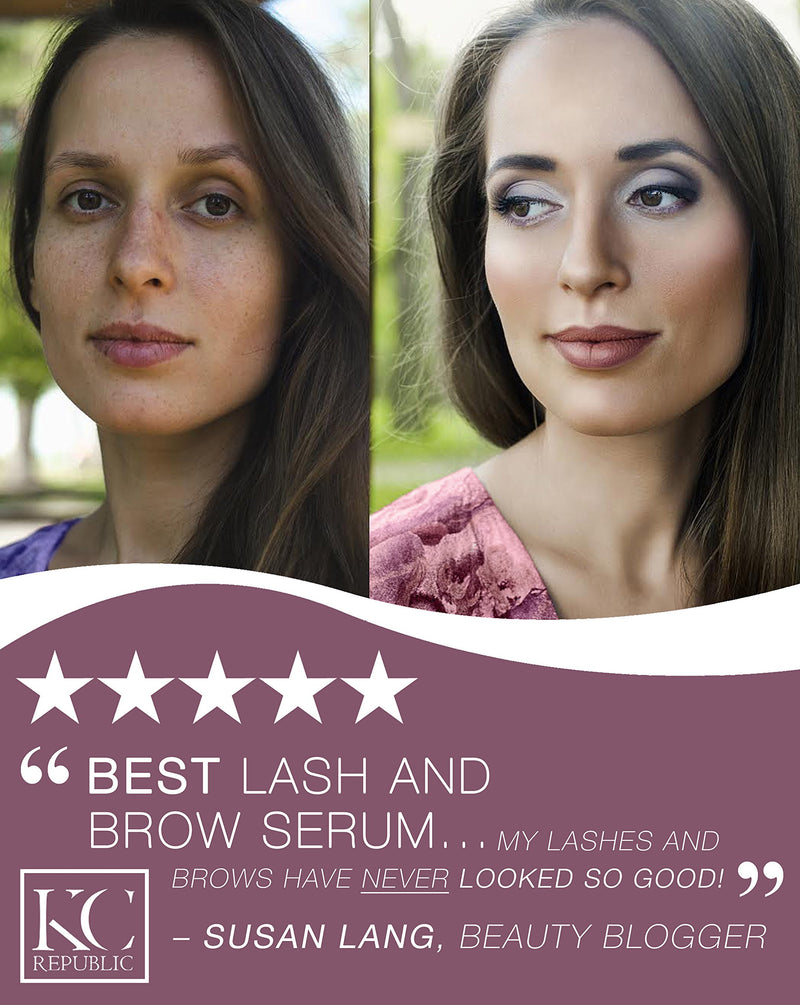 Natural Eyelash & Brow Growth Serum Booster Gives You Longer Natural Thicker Looking Eyelashes & Eyebrows | Conditions Repairs & Stimulates Healthy New Eyelash Growth & Eyebrow Growth - BeesActive Australia