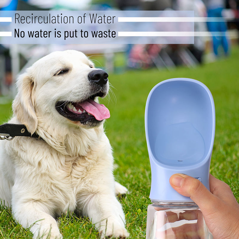 Mr. Pen- Dog Water Bottle, 19oz, Blue, Dog Water Bowl Dispenser, Water Dispenser for Dogs, Portable Dog Water Bottle, Water Bottle for Dogs, Pet Water Bottle, Dog Travel Water Bottle. - BeesActive Australia