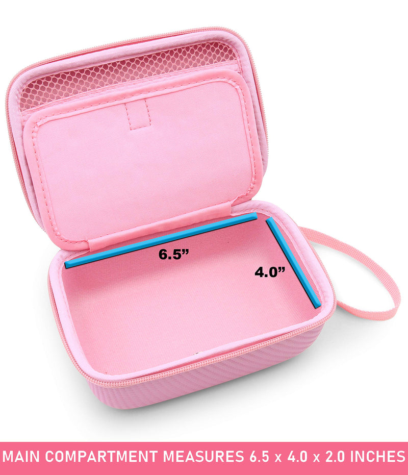 CASEMATIX Pink Travel Case Bag Compatible with Asthma Inhaler, Masks, Spacer - Case Only - BeesActive Australia