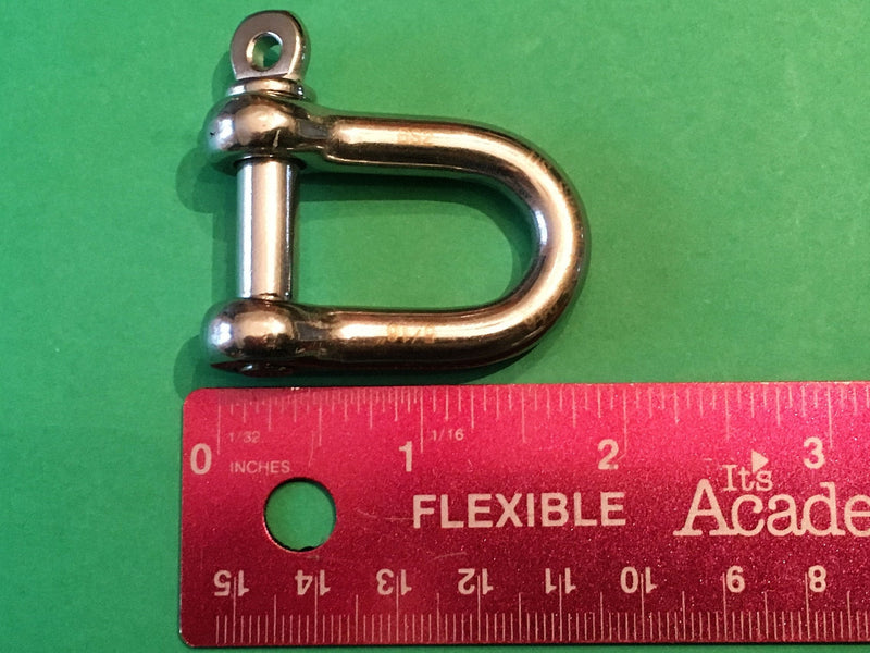 Stainless Steel 316 Forged D Shackle Marine Grade 5/16" (8mm) Dee - BeesActive Australia