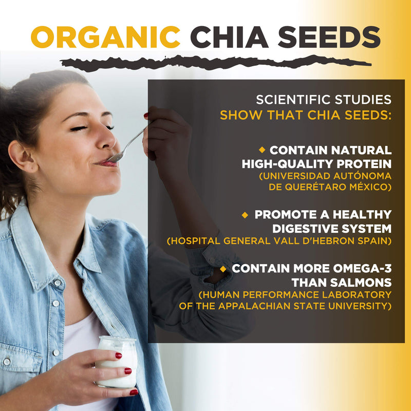 MySuperfoods Organic Chia Seeds 500g, Natural Source of Omega-3 & Protein 500 g (Pack of 1) - BeesActive Australia
