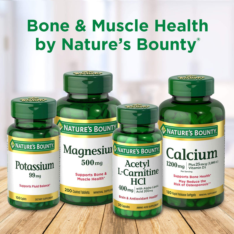 Magnesium by Nature’s Bounty, 500mg Magnesium Tablets for Bone & Muscle Health, 200 Tablets 200 Count (Pack of 1) - BeesActive Australia