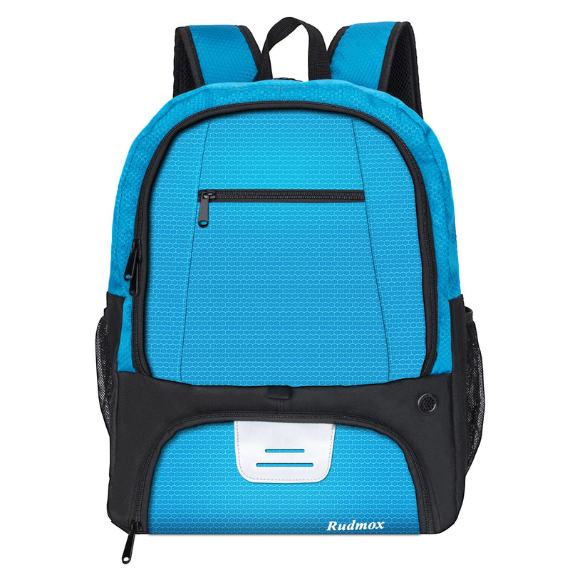 Soccer Ball Bag-Backpack for Basketball,Volleyball with Cleat Shoes and Ball Compartment Laptop Sleeve for Travel,School Team Blue - BeesActive Australia