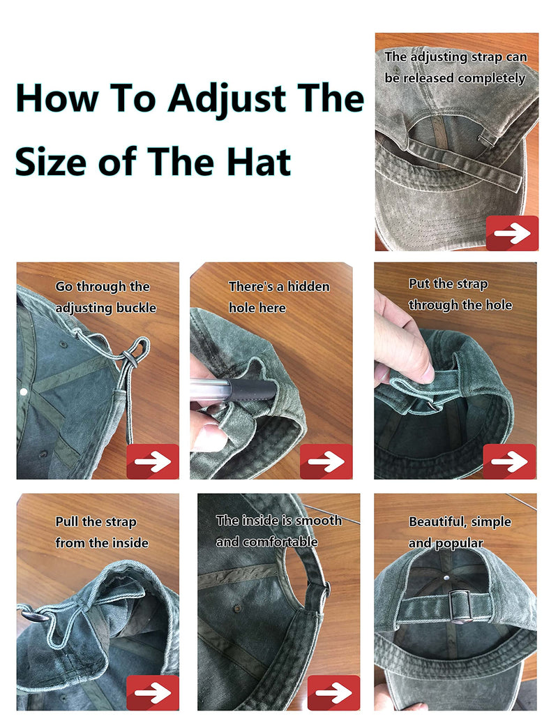 TSSGBL Vintage Cotton Washed Adjustable Baseball Caps Men and Women, Unstructured Low Profile Plain Classic Retro Dad Hat Black-coffee-navy - BeesActive Australia