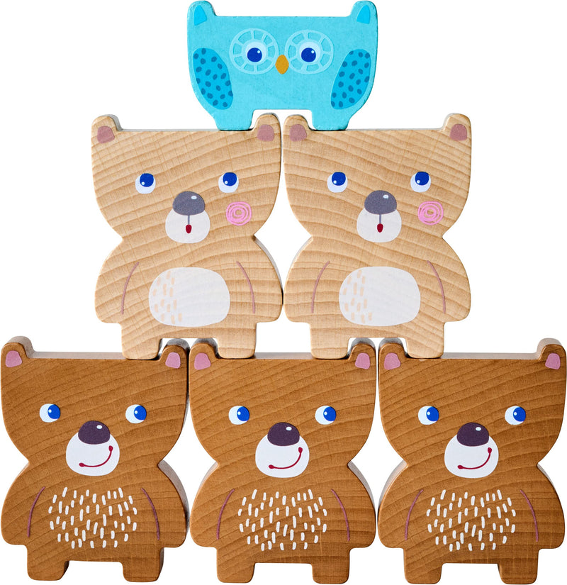 HABA Forest Friends Chunky Wooden Stacking Toy (Made in Germany) - BeesActive Australia