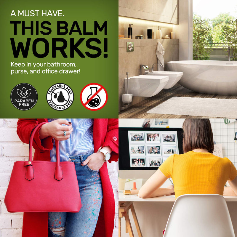 TEA TREE OIL BALM -100% All Natural | Great Cream for Soothing Skin Irritations like Eczema, Psoriasis, Rashes, Jock Itch, Folliculitis, Acne, Itches, Dry Chapped Skin, Heels, Cuticles, Hemorrhoids, Saddle Sores and more! - BeesActive Australia