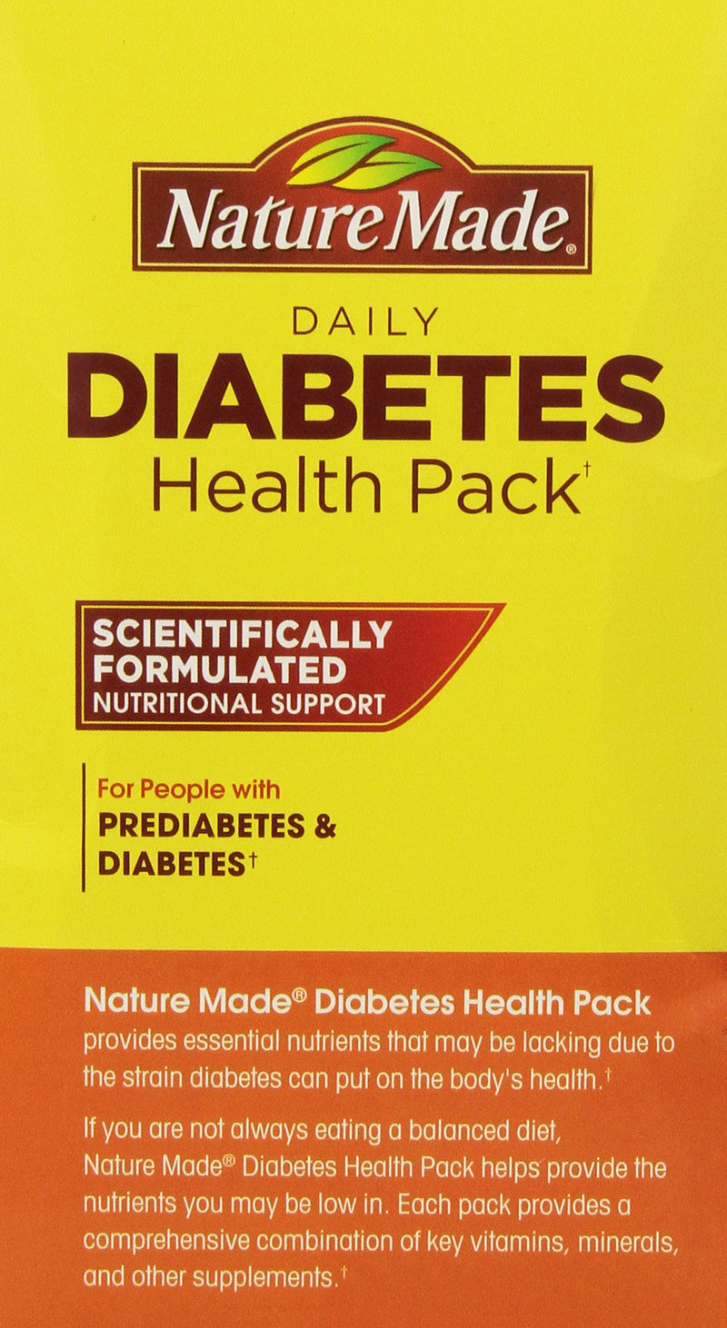 Nature Made Diabetes Health Pack, 60 Packets - BeesActive Australia