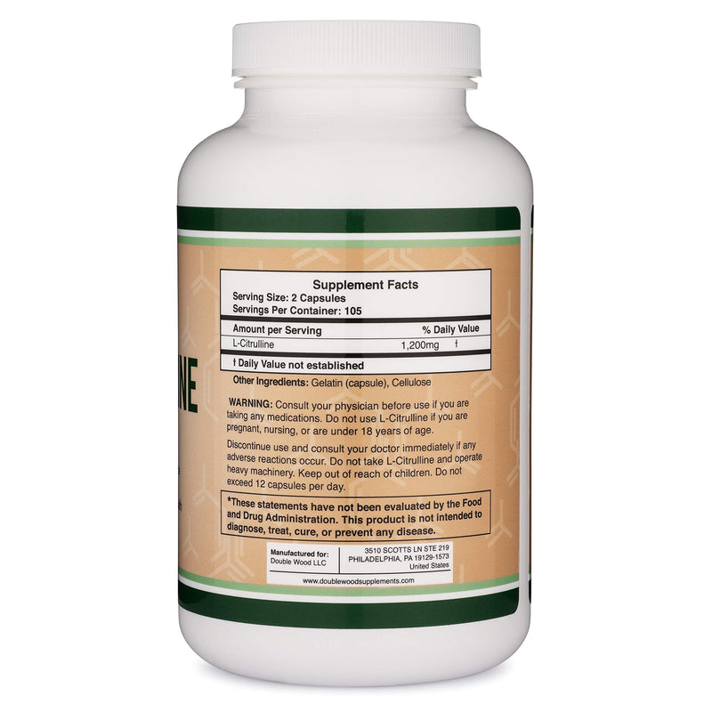 L Citrulline Capsules 1,200mg Per Serving, 210 Count (L-Citrulline Increases Levels of L-Arginine and Nitric Oxide) Muscle Recovery Supplement 210 Count (Pack of 1) - BeesActive Australia