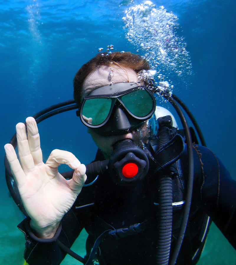 [AUSTRALIA] - DiveSmart Buoy Float with 100ft High Visibility Neon Yellow Scuba Finger Reel (ABS) for Surface Signalling 