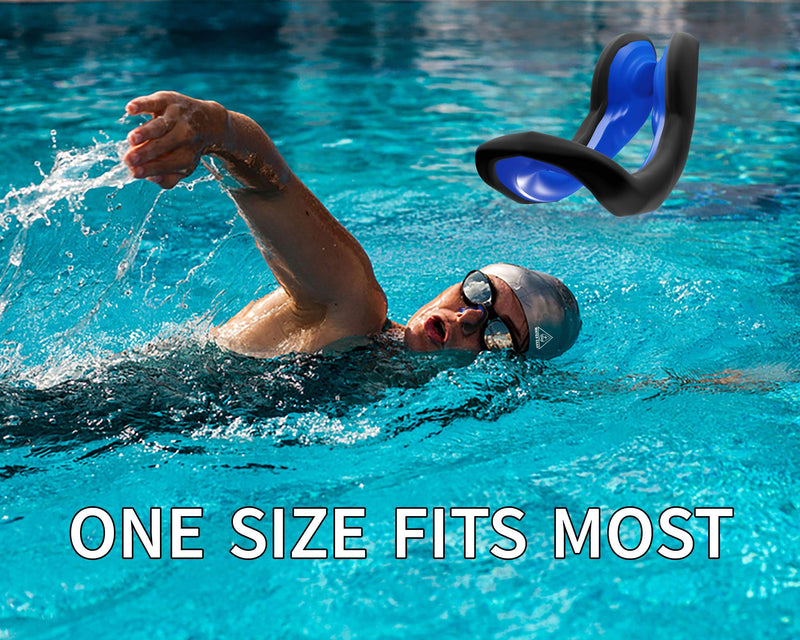 Water Gear Swim Nose Clip - Nose Plug for Swimming - Swimming Nose Clip for Adults Blue - BeesActive Australia