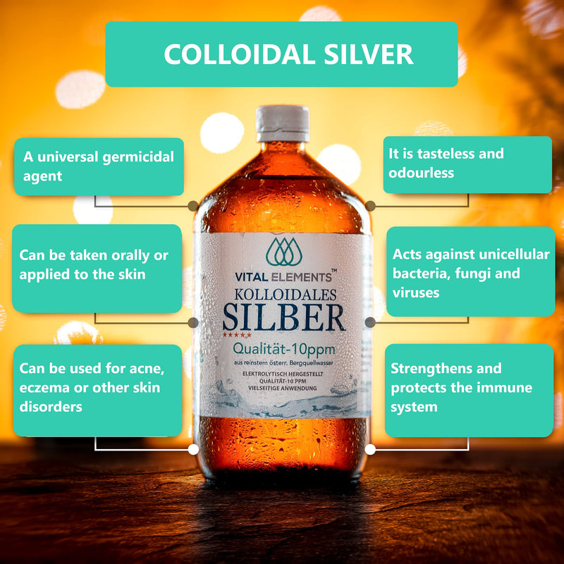 300ml Colloidal Silver 10 ppm | in Brown Glass Bottle with Refillable 30ml Spray | Silver Water | Free E-Book - BeesActive Australia