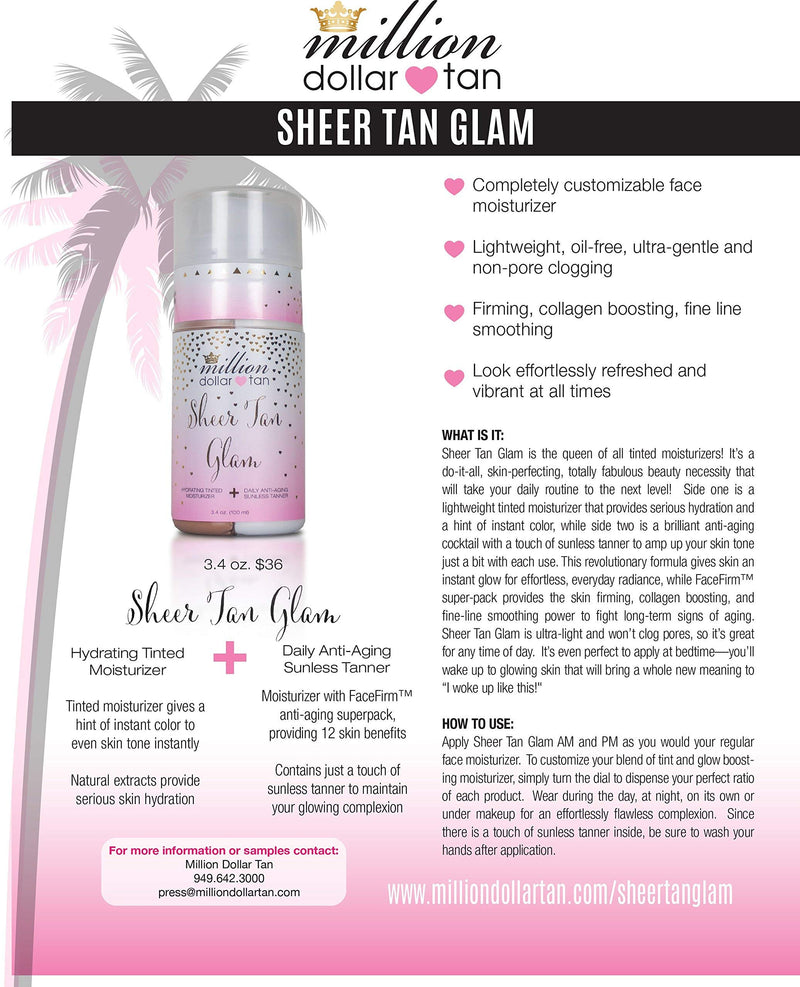 Stay Hydrated and Tan with Sheer Tan Glam Bundle by Million Dollar Tan - BeesActive Australia