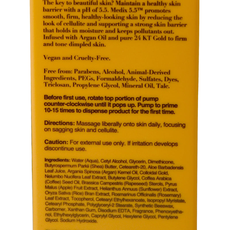 Medix 5.5 Argan Oil Cream with 24kt Gold. Anti-sagging firming cream to reduce the look wrinkles, cellulite, and blemishes. 15oz (15oz) 15 Ounce (Pack of 1) - BeesActive Australia