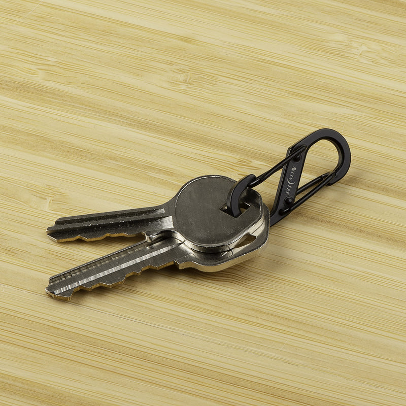 Nite Ize - BRG-M1-R3 BigRing Steel, 2" Stainless-Steel keychain Ring With 8 Stainless-Steel Key-Holding S-Biners - BeesActive Australia