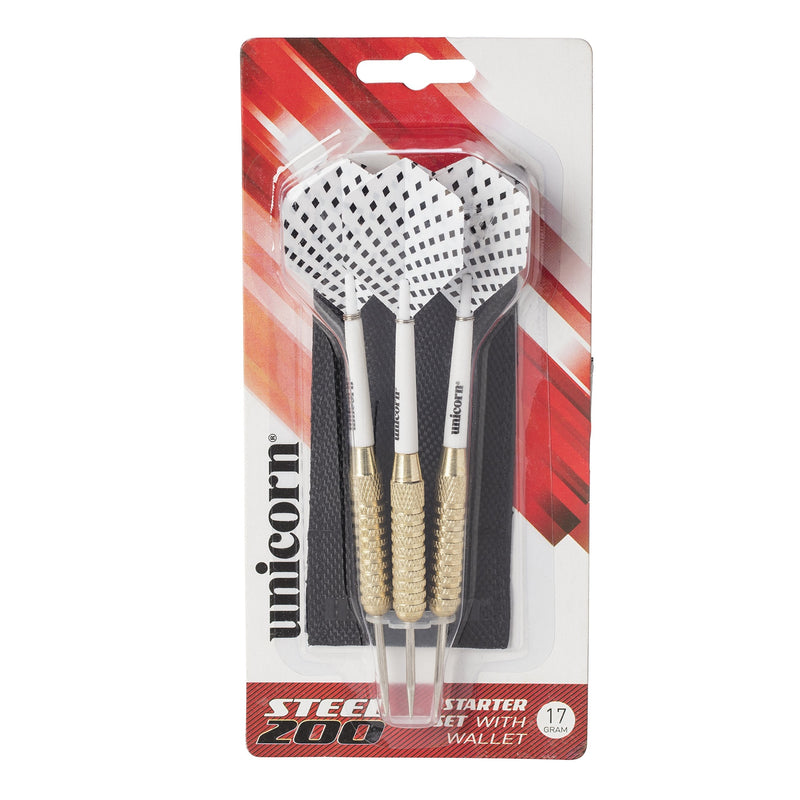 Unicorn Steel 200 Dart Set white/bronze, .20 pounds - BeesActive Australia
