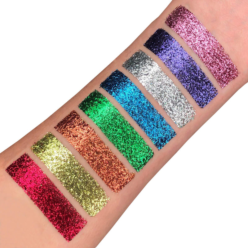 Classic Fine Glitter Shakers by Moon Glitter - Blue - Cosmetic Festival Makeup Glitter for Face, Body, Nails, Hair, Lips - 5g - BeesActive Australia