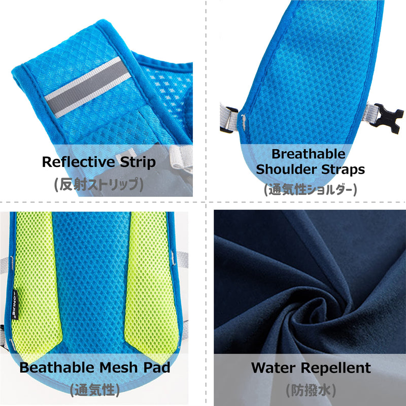 YAPJEB Hydration Backpack Running Vest Hydration Pack Trail Vest for Running Cycling Hiking Rose Red - with a water bladder - BeesActive Australia