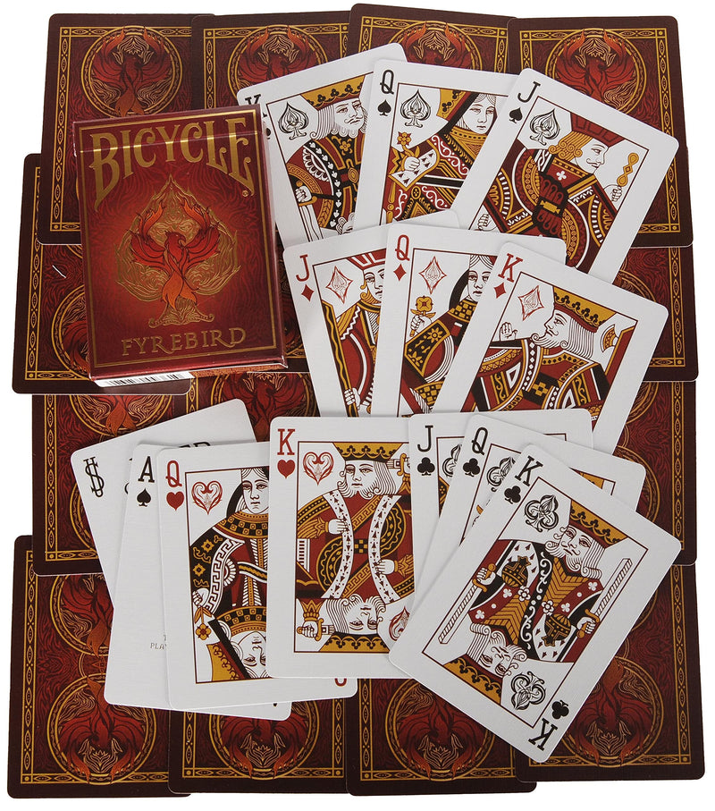 Playing Card Custom Bundle - Bicycle Fyrebird, Aviary, Dark Mode & Sea King with Orange Mesh Storage Pouch - BeesActive Australia