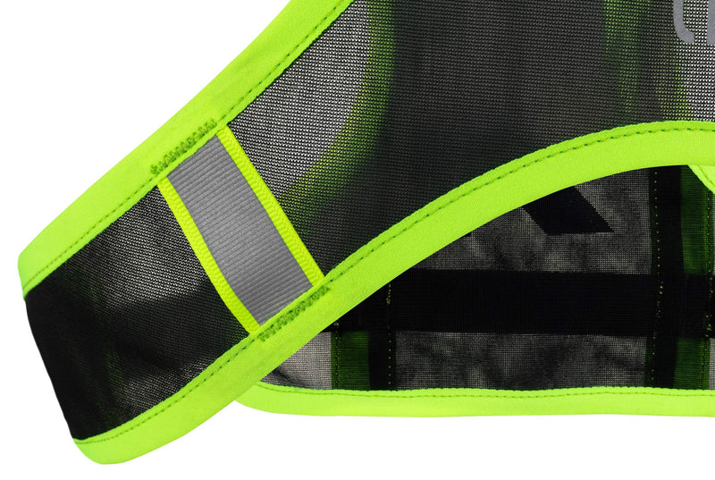 Ultraspire Neon Reflective Unisex Lightweight Vest - Hydratation Not Included, Capacity: 31 c.i. (0.5L) Black/Lime Universal Size (26?-48?) - BeesActive Australia