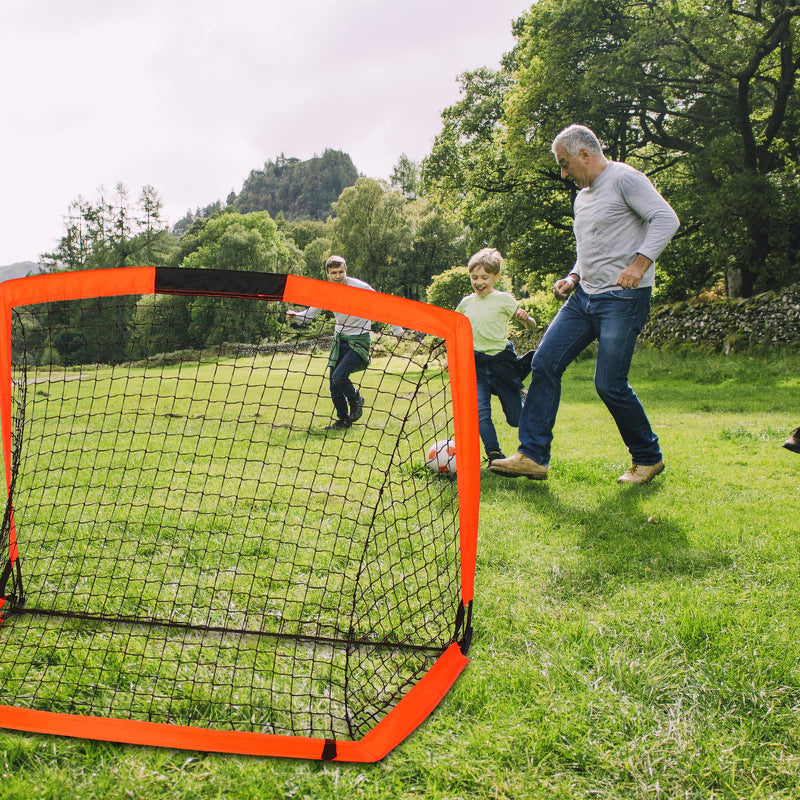 WEKEFON Soccer Goals, Set of 2 - Size 3.6'x2.7' Portable Foldable Pop Up Soccer Net for Backyard Training Goal for Kids and Youth Soccer Practice with Carry Bag - BeesActive Australia