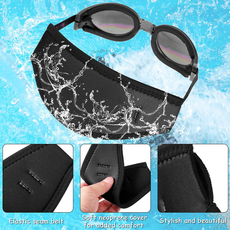 2 Pieces Neoprene Mask Strap Cover Diving Neoprene Cover Soft Non-Slip Swimming Mask Slap Cover for Dive and Snorkel Masks Water Sports - BeesActive Australia