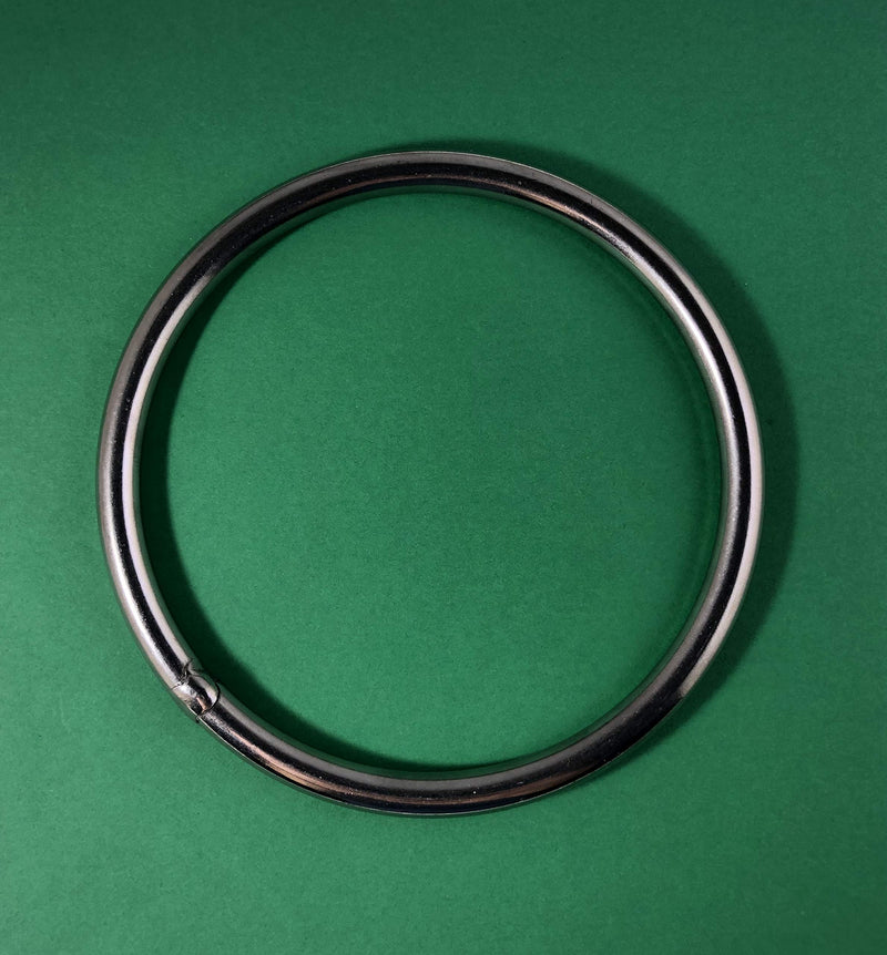 [AUSTRALIA] - Stainless Steel 316 Round Ring Welded 5/16" x 4" (8mm x 100mm) Marine Grade 