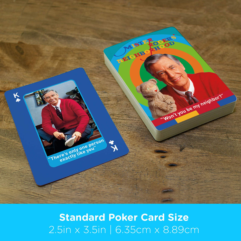 [AUSTRALIA] - AQUARIUS Mr. Rogers Playing Cards, Multicolor, 3" 