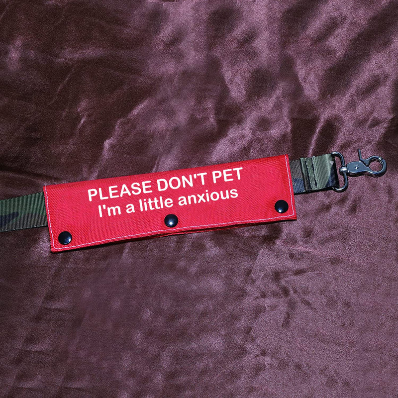 Funny Dog Leash Sleeve Please Don't Pet I'm a Little Anxious Pet Leash Wrap Wrap Alert Hanging ID Patch Tag Little Anxious-Sleeve - BeesActive Australia