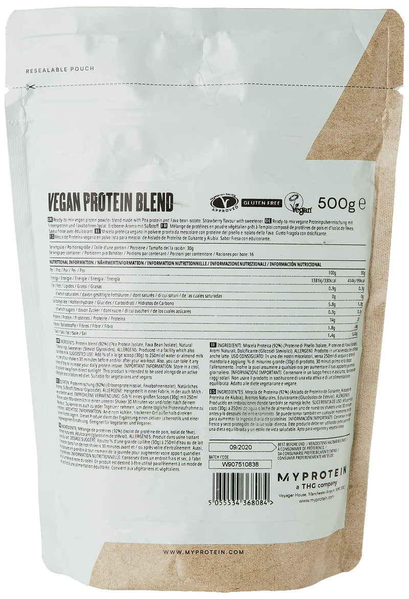 Vegan Protein Blend, Strawberry - BeesActive Australia