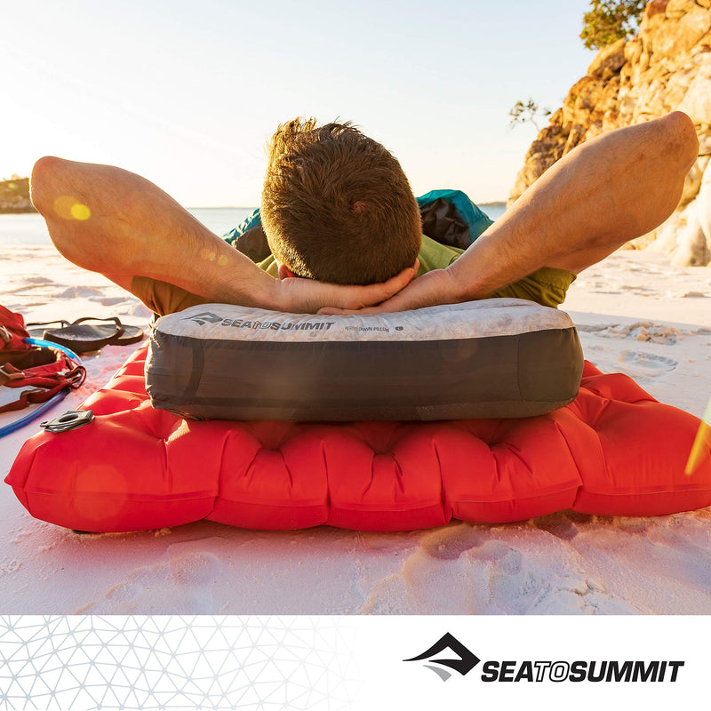 Sea to Summit Aeros Down Inflatable Pillow, Regular (13.4 x 9.4), Grey 1 Count (Pack of 1) - BeesActive Australia