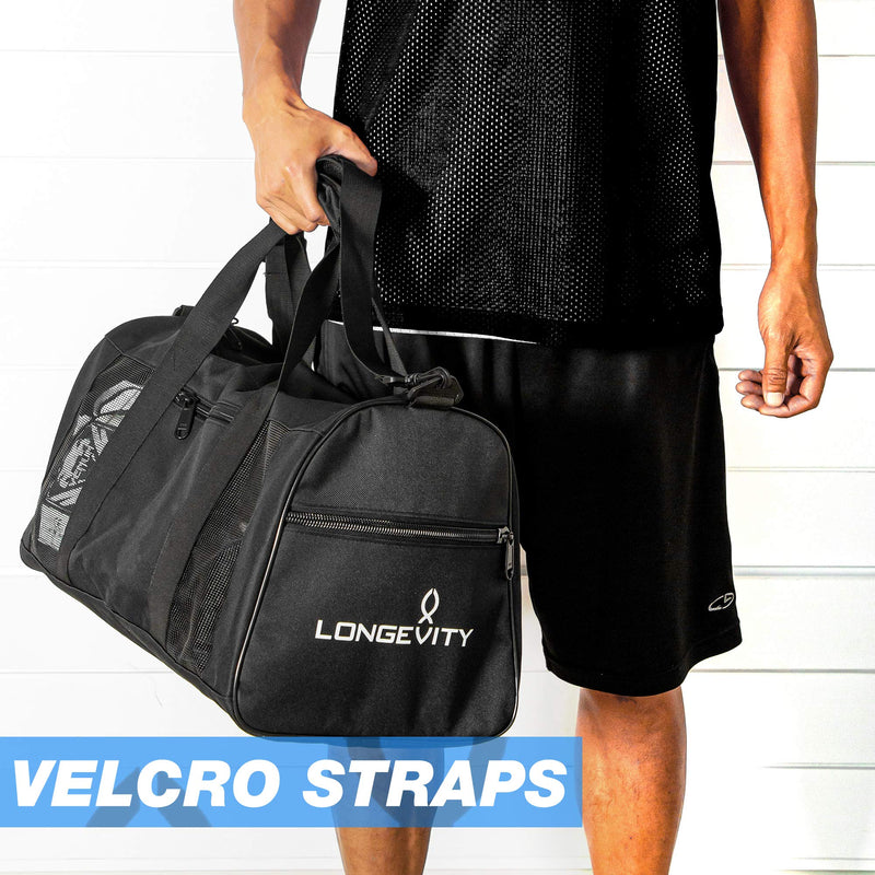 Longevity Gear Mesh Bag | Duffle Bag | Boxing Bag | Gym Bag | MMA, BJJ, Swimmers, Active Athletes | Breathable Duffel Bag for Sweaty Clothes and Equipment | No More Stink - BeesActive Australia
