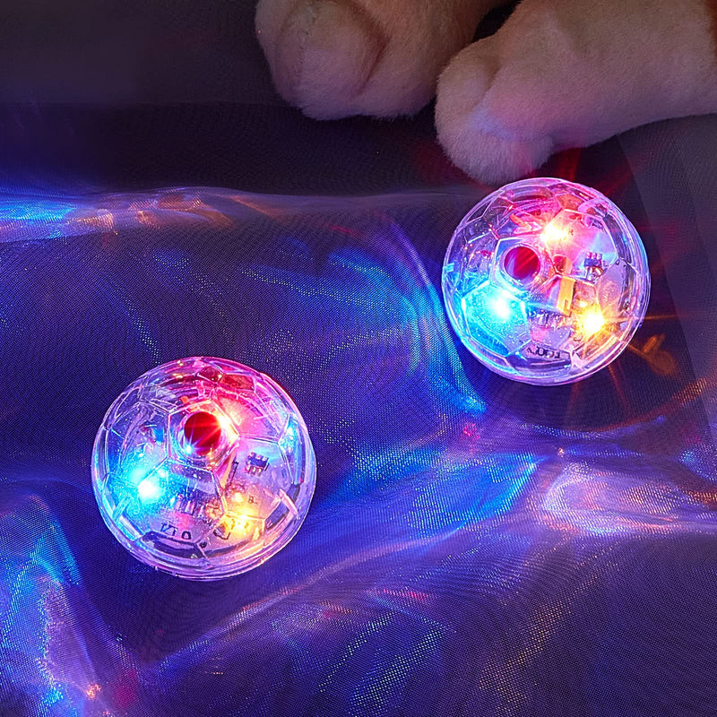 2 Pieces Cat Ball Ghost Hunting Light up Cat Balls Toys Motion LED Motion Activated Flash Cat Ball Light up Dog Interactive Toys Pet Glowing Mini Running Exercise Ball Toys for Animals Activity - BeesActive Australia