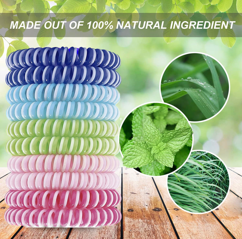 Waterproof Mosquito Repellent Bracelet, 20 Pack, Deet-Free Eva Wrist Bands, Effective Protection, Insect Mosquito Repeller Bands for Adults & Kids, Insect Repellent Protection, Resealable 20 Pack 1 Count (Pack of 20) - BeesActive Australia