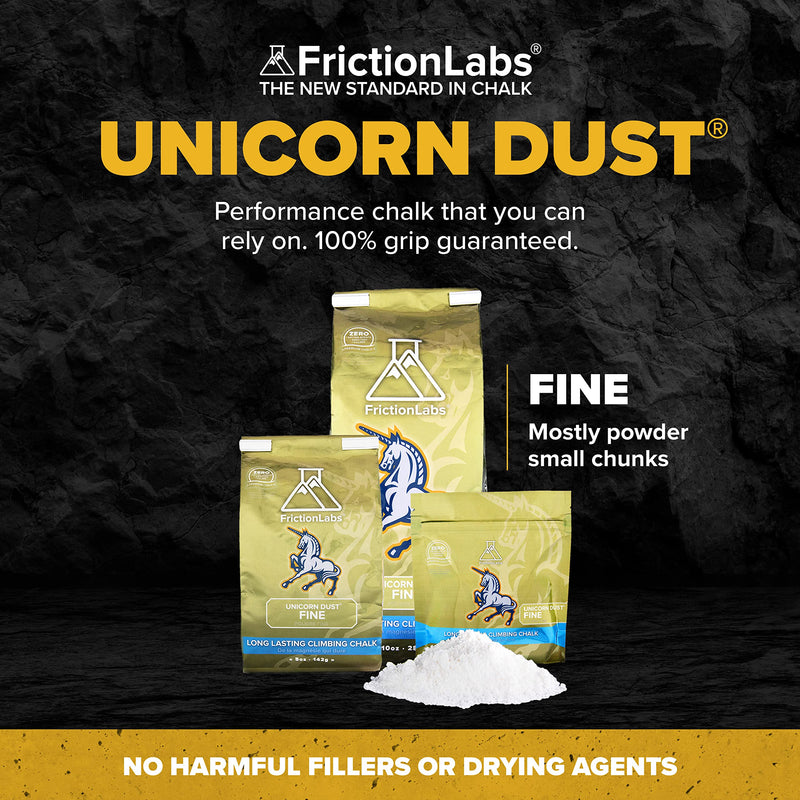 Friction Labs Premium Sports Chalk for Rock Climbing, Weight Lifting, Gymnastics, Tennis & More - Long Lasting Grip, Healthier Skin, Better Overall Performance - Endorsed by 100+ Pro Athletes 5 oz Fine Texture - Unicorn Dust - BeesActive Australia
