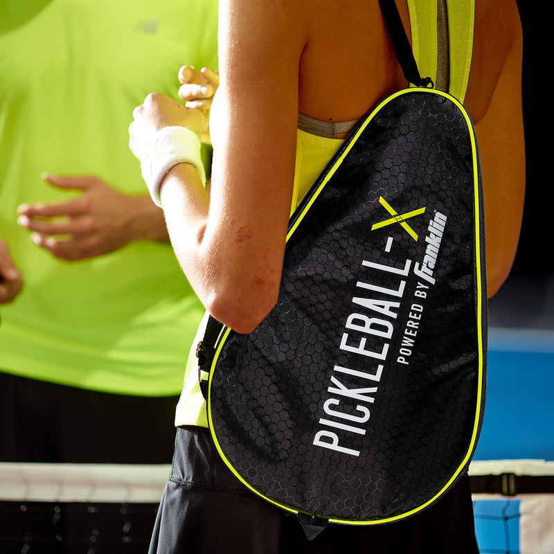 Franklin Pickleball-x Single Paddle Carry Bag - Official Bag of The US Open Black/Optic Yellow - BeesActive Australia