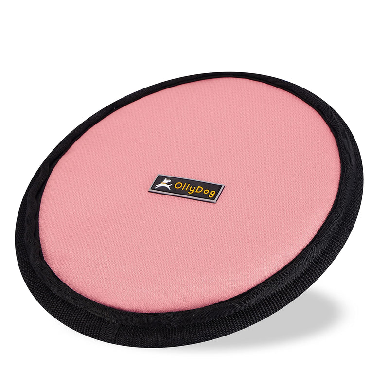 OllyDog Flyer Disc, Dog Frisbee, Lightweight and Floating, Dog Toys Interactive, Dog Stuff, Gentle on Teeth and Gums Pink - BeesActive Australia