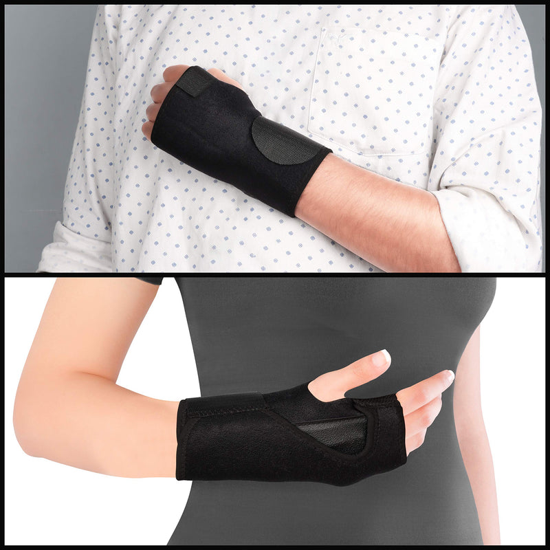 Kurtzy Carpal Tunnel Wrist Supports (1 Pair) - Brace with Adjustable Strap for Left & Right Hand without Affecting Flexibility - Compression Splint for Pain Relief from Tendonitis, Arthritis & Sprains - BeesActive Australia