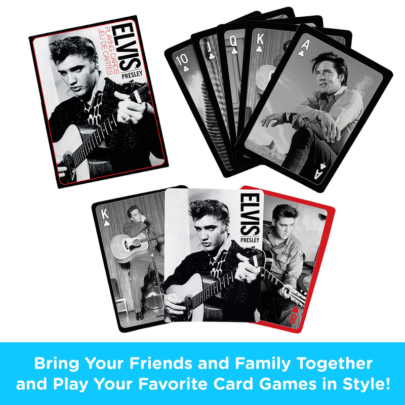 [AUSTRALIA] - Aquarius Elvis Black And White Playing Cards 