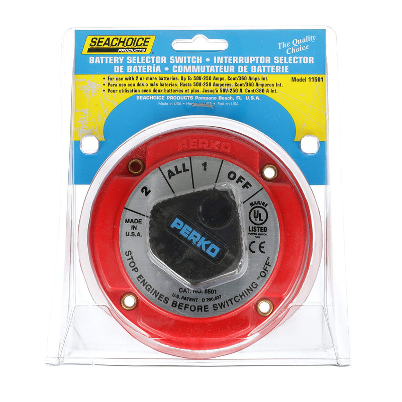 [AUSTRALIA] - Seachoice 11501 Battery Selector Switch, Red, One size 