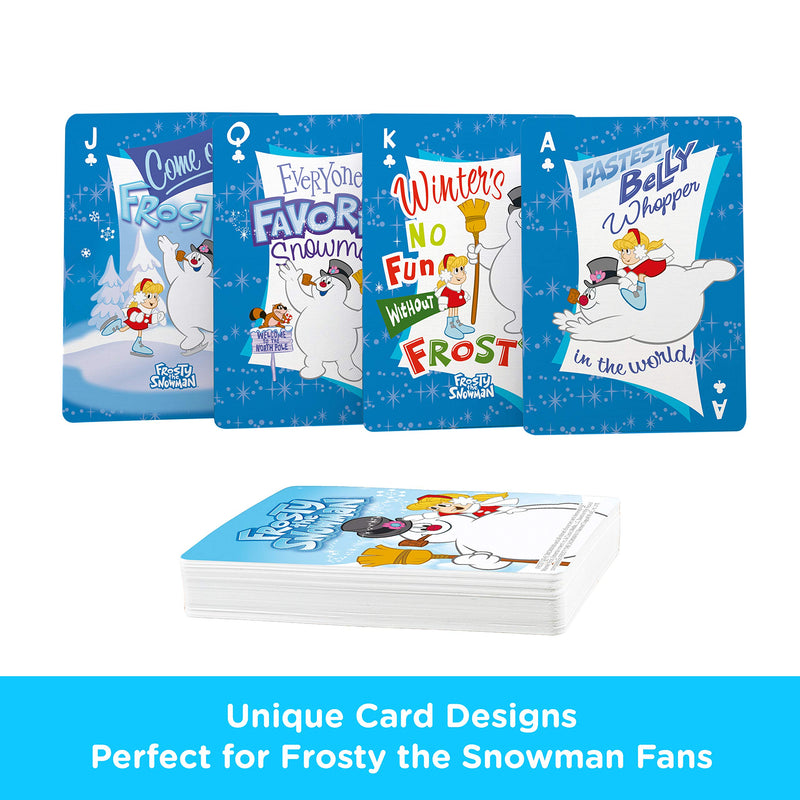 AQUARIUS Frosty the Snowman Playing Cards - Frosty Themed Deck of Cards for Your Favorite Card Games - Officially Licensed Frosty the Snowman Merchandise & Collectibles - BeesActive Australia