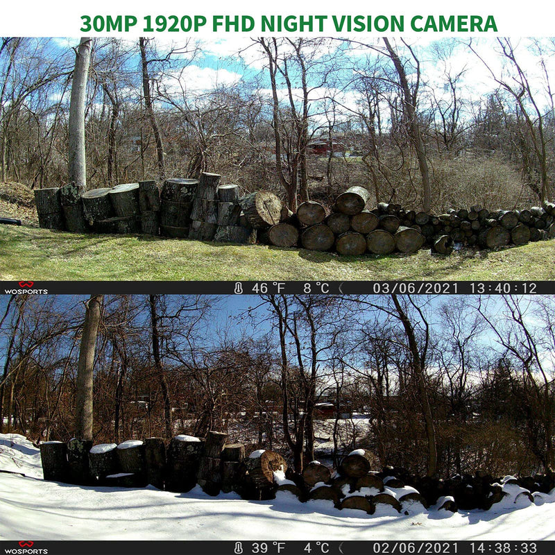Trail Camera,30MP 1920P FHD 0.2S Trigger Motion Activated,Game Hunting Camera with Night Vision IP66 Waterproof 2.0''LCD 120°Wide Camera Lens for Outdoor Scouting Wildlife Monitoring Home Security Light Green - BeesActive Australia
