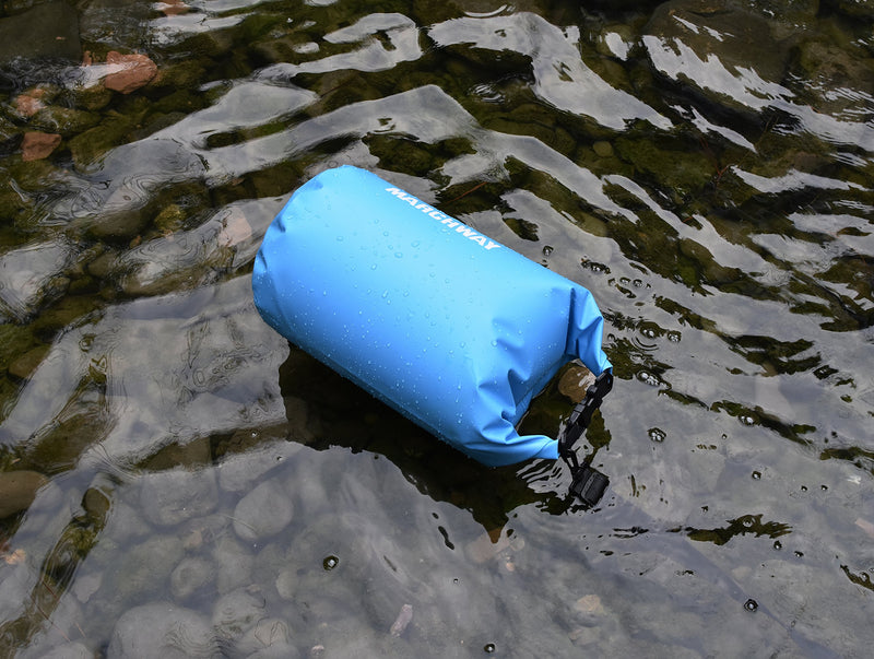 [AUSTRALIA] - MARCHWAY Floating Waterproof Dry Bag 5L/10L/20L/30L/40L, Roll Top Sack Keeps Gear Dry for Kayaking, Rafting, Boating, Swimming, Camping, Hiking, Beach, Fishing Light Blue 10L 