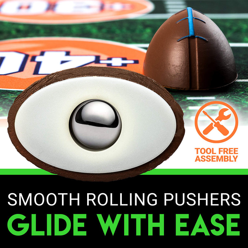 Franklin Sports Shuffleboard Table Game Mats – Tabletop Shuffleboard Mats and Pushers – Indoor Shuffleboard Games Football - BeesActive Australia