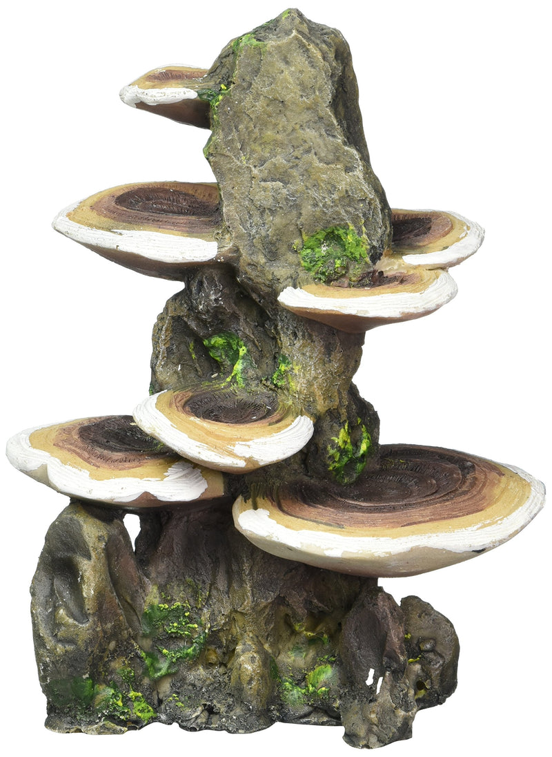 Penn-Plax Deco-Replicas Tree Trunk with Shelf Mushrooms Aquarium Decorations – Safe for Freshwater and Saltwater Fish Tanks Medium/5.5" x 4" x 7.5" Brown - BeesActive Australia