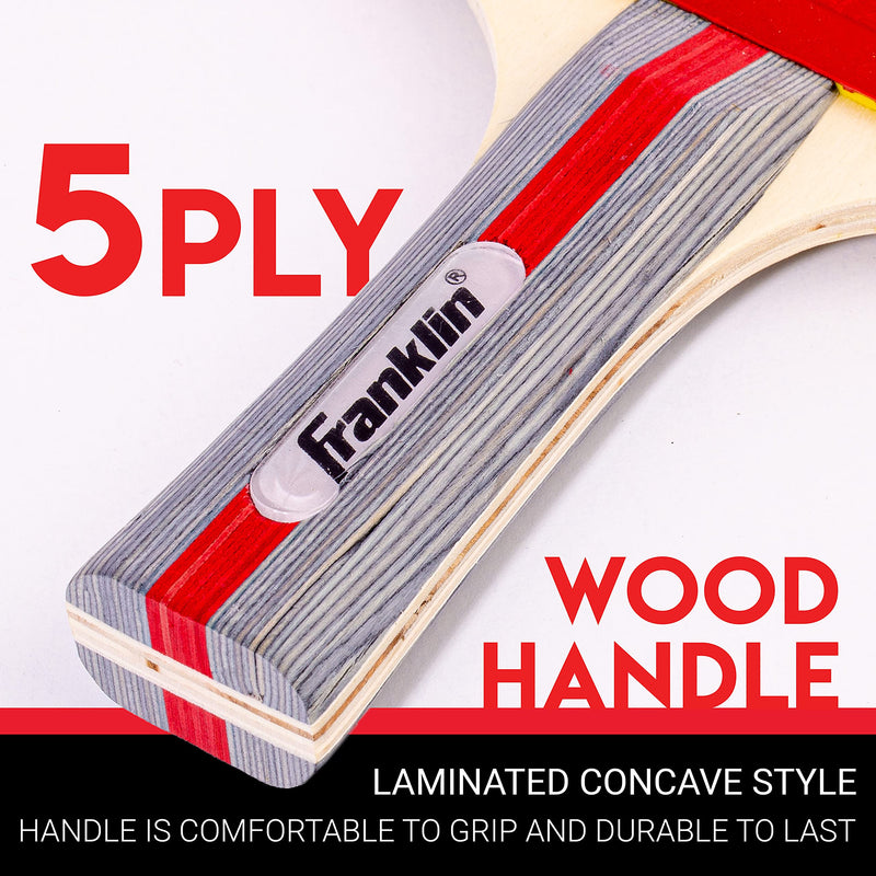 Franklin Sports Table Tennis Paddles - Rubber Paddle - Indoor Ping Pong Paddle PERFORMANCE - BeesActive Australia