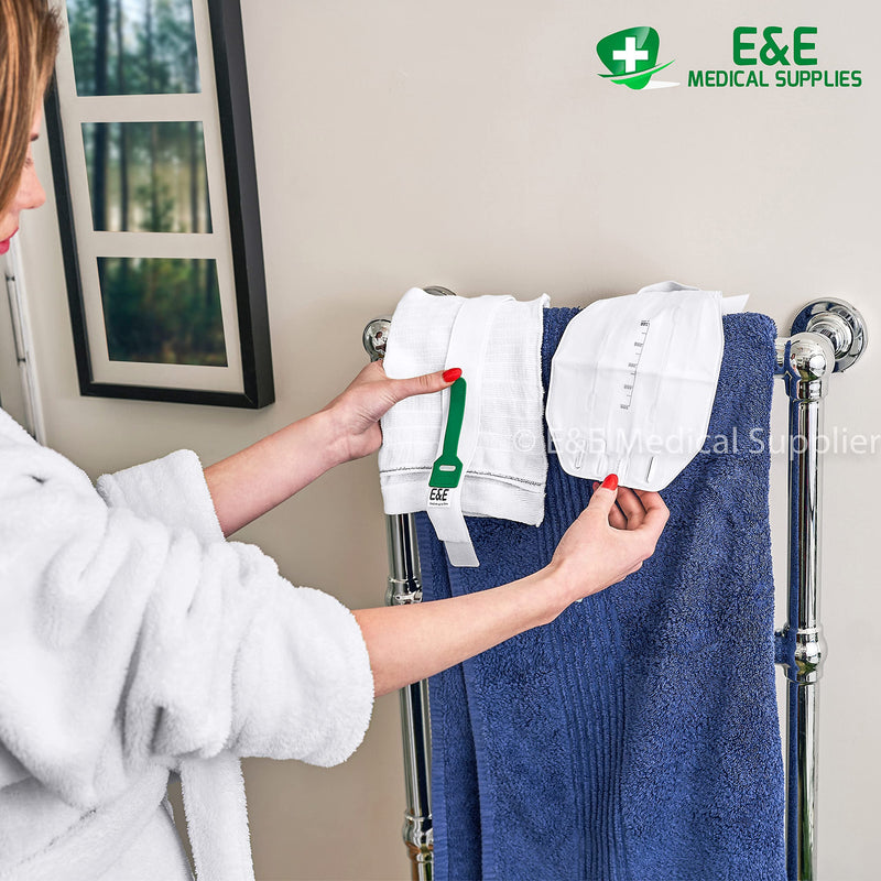 E&E Urine Leg Bag Holder - Bladder Fluid Retention Bag Sleeve, Non-Latex, Washable, 1 Pack, Medium MEDIUM (36-55cm) - 1pc Pack - BeesActive Australia
