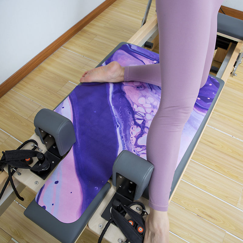 Echome Pilates Reformer Mat towel with shoulders, Pilates Reformer Cover with Great Grip, Easy to Wash Light Weight Portable - BeesActive Australia