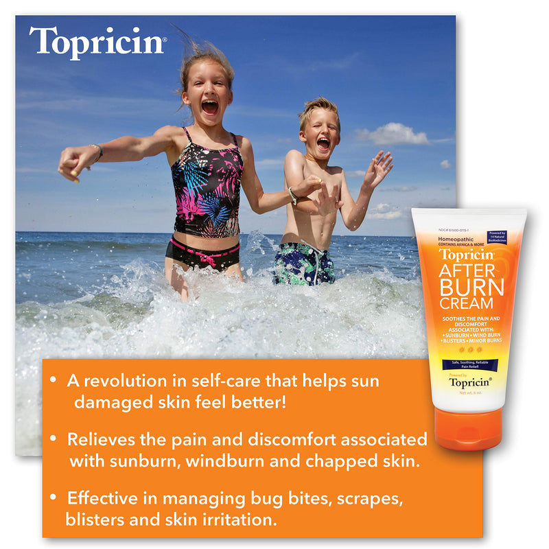 Topricin AfterBurn Cream Fast Acting After Burn Lotion for Sunburn & Other Burns - BeesActive Australia