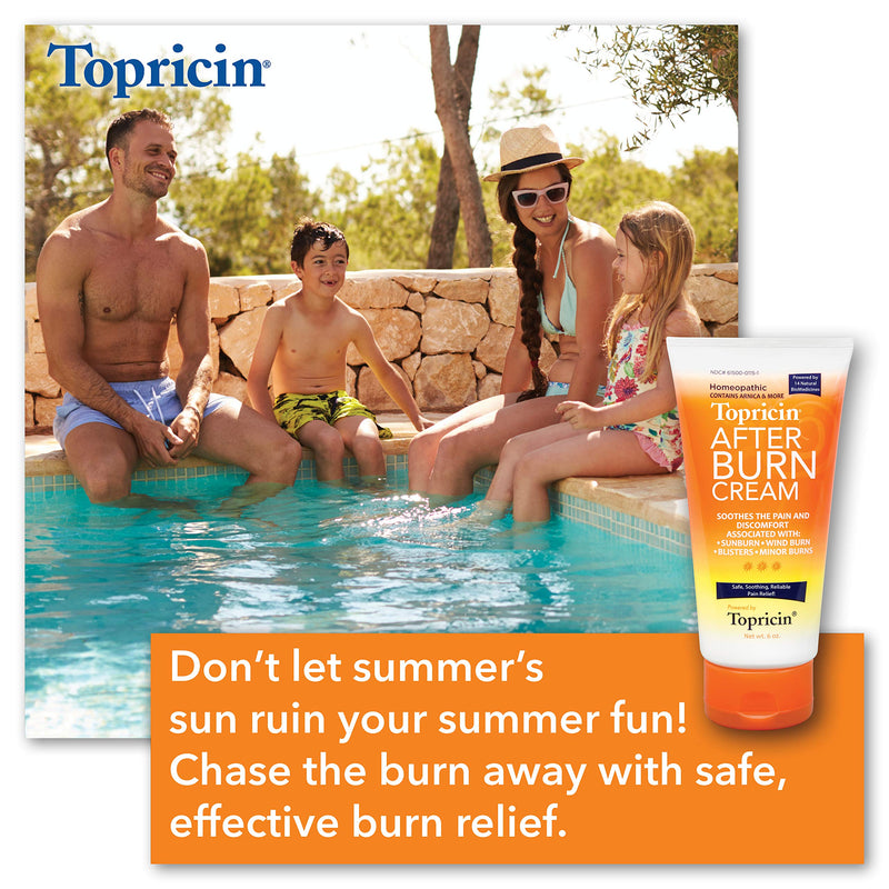 Topricin AfterBurn Cream Fast Acting After Burn Lotion for Sunburn & Other Burns - BeesActive Australia